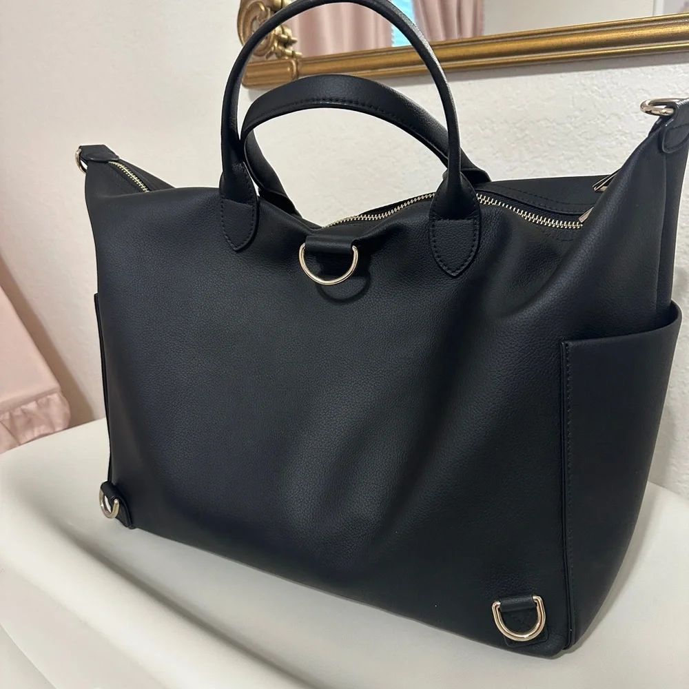 Mina baie Emmy midi black and gold leather with stroller hooks - Picture 5 of 6